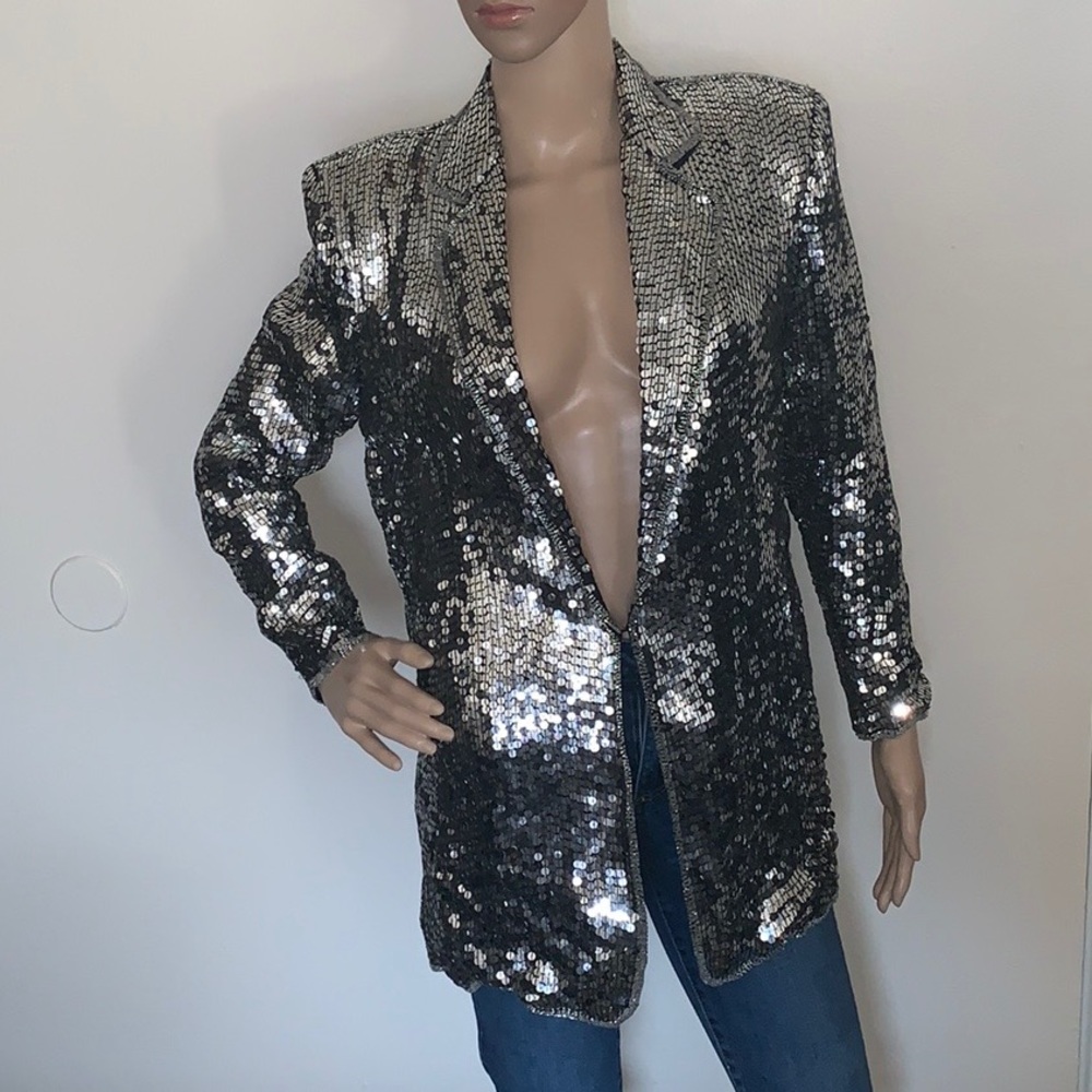 😍 Vintage JUDITH ANN CREATION Sequin Blazer😍